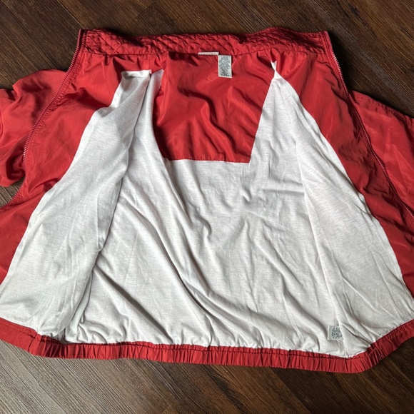 Vintage 90s L Red Cabin Creek Jacket w/ Rhinestones Soft Shell Windbreaker - Picture 10 of 13